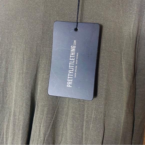 Pretty Little Thing Khaki High Waisted Jersey Legging NWT Size:2 - Picture 4 of 7